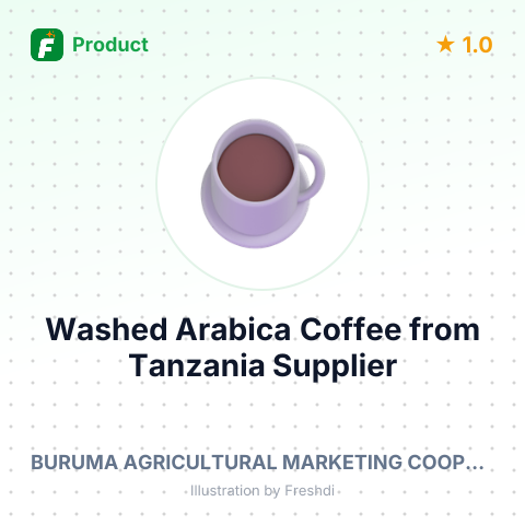 Washed Arabica Coffee from Tanzania – summary card, no photo uploaded yet