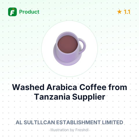 Washed Arabica Coffee from Tanzania – summary card, no photo uploaded yet