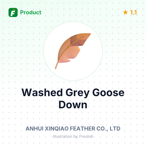 Washed Grey Goose Down – summary card, no photo uploaded yet