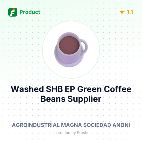 Washed SHB EP Green Coffee Beans – summary card, no photo uploaded yet