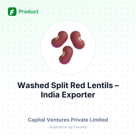 Washed Split Red Lentils – summary card, no photo uploaded yet