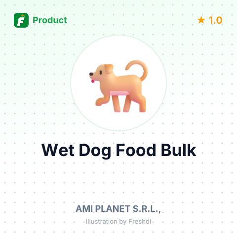 Wet Vegetable-Based Dog Food – summary card, no photo uploaded yet