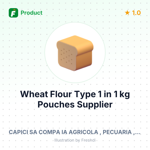 Wheat Flour Type 1 in 1 kg Pouches – summary card, no photo uploaded yet