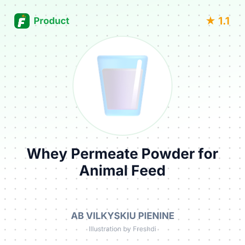 Whey Permeate Powder for Animal Feed – summary card, no photo uploaded yet