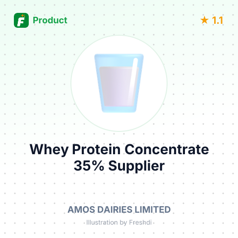 Whey Protein Concentrate 35% – summary card, no photo uploaded yet