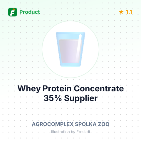 Whey Protein Concentrate 35% – product summary card, no photo uploaded yet
