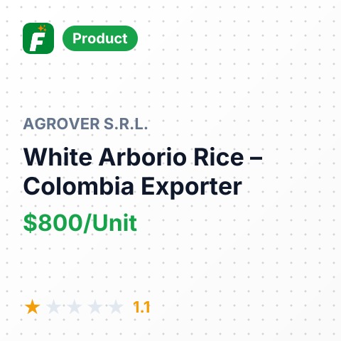 White Arborio Rice – summary card, no photo uploaded yet