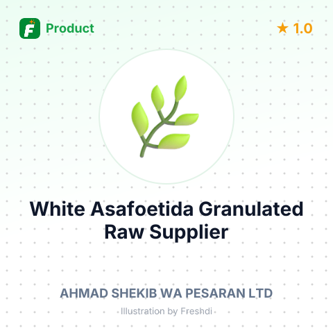 White Asafoetida Granulated Raw – summary card, no photo uploaded yet