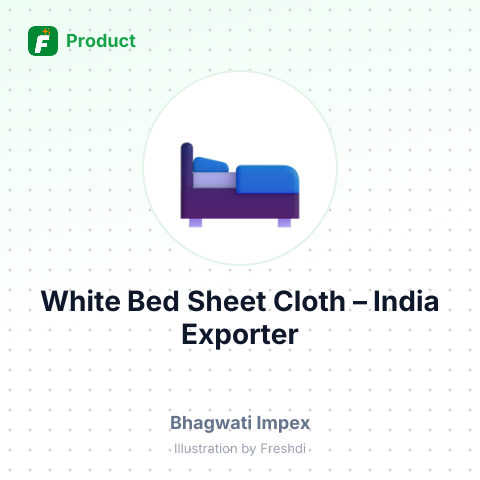 White Bed Sheet Cloth – summary card, no photo uploaded yet