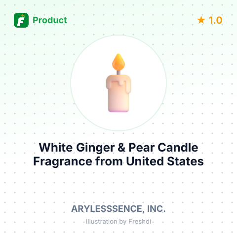 White Ginger & Pear Candle Fragrance – summary card, no photo uploaded yet