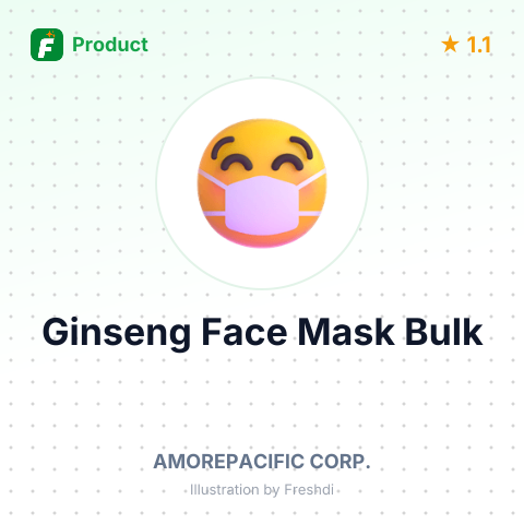 White Ginseng Radiance Face Mask – summary card, no photo uploaded yet