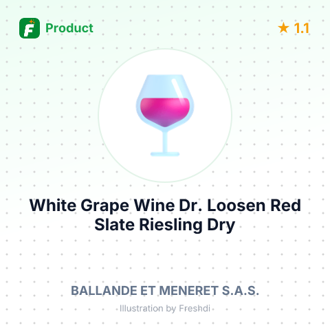 White Grape Wine Dr. Loosen Red Slate Riesling Dry – summary card, no photo uploaded yet