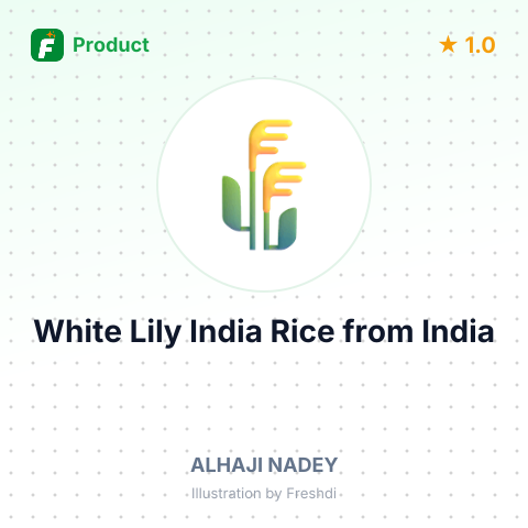 White Lily India Rice – summary card, no photo uploaded yet