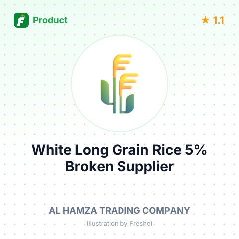 White Long Grain Rice 5% Broken – summary card, no photo uploaded yet
