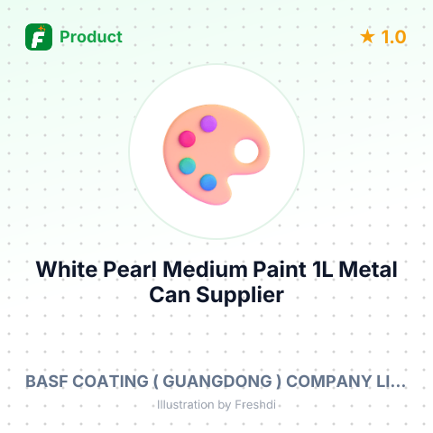White Pearl Medium Paint 1L Metal Can – summary card, no photo uploaded yet