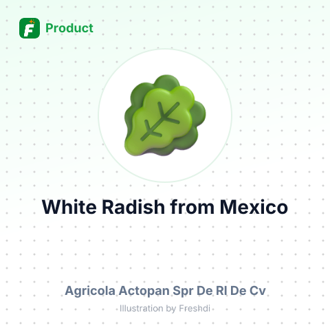 White Radish – summary card, no photo uploaded yet