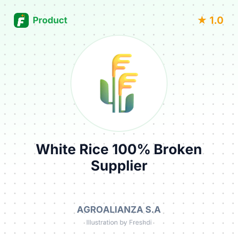 White Rice 100% Broken – summary card, no photo uploaded yet