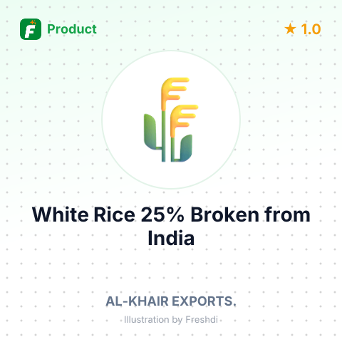 White Rice 25% Broken – summary card, no photo uploaded yet