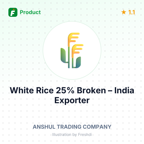 White Rice 25% Broken – summary card, no photo uploaded yet