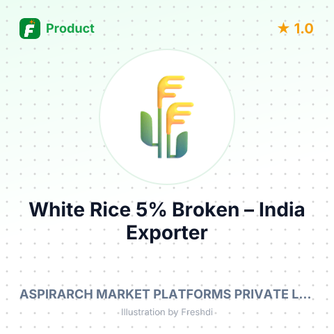 White Rice 5% Broken (Non Basmati) – summary card, no photo uploaded yet