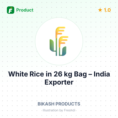 White Rice in 26 kg Bag – summary card, no photo uploaded yet