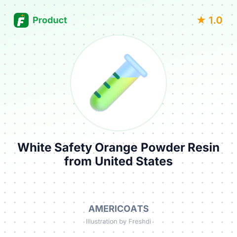 White Safety Orange Powder Resin – summary card, no photo uploaded yet