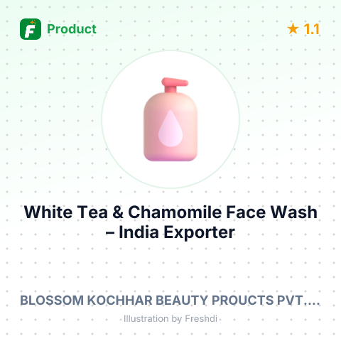 White Tea & Chamomile Face Wash – summary card, no photo uploaded yet