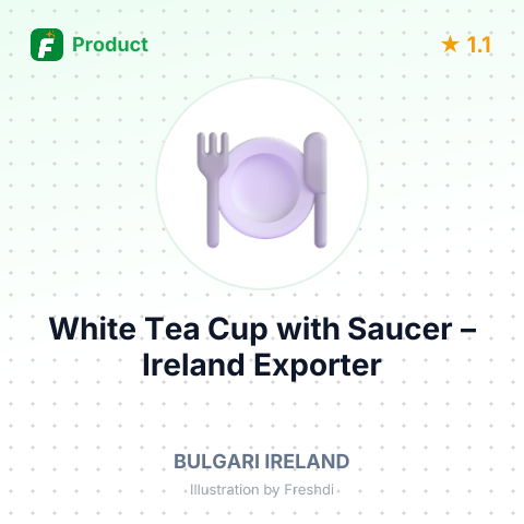 White Tea Cup with Saucer – summary card, no photo uploaded yet
