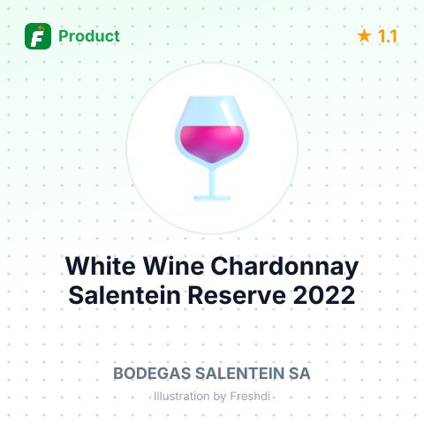 White Wine Chardonnay Salentein Reserve 2022 – summary card, no photo uploaded yet