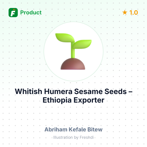 Whitish Humera Sesame Seeds – summary card, no photo uploaded yet