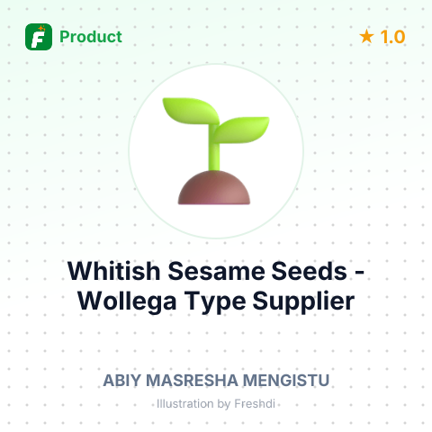 Whitish Sesame Seeds - Wollega Type – summary card, no photo uploaded yet