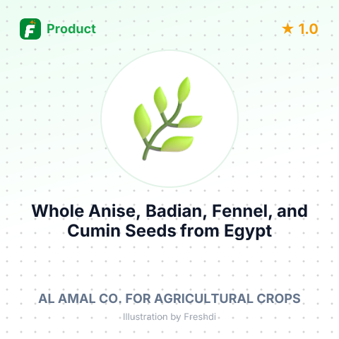 Whole Anise, Badian, Fennel, and Cumin Seeds – summary card, no photo uploaded yet