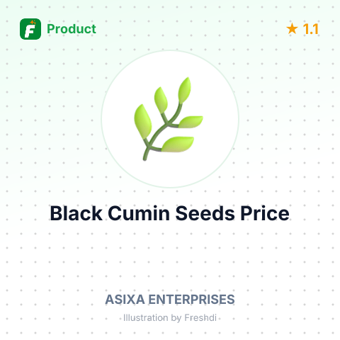 Whole Black Cumin Seeds (Nigella sativa) for Essential Oil Production – summary card, no photo uploaded yet
