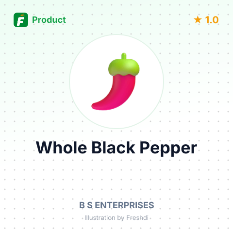 Whole Black Pepper – summary card, no photo uploaded yet