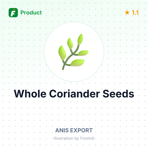 Whole Coriander Seeds – summary card, no photo uploaded yet