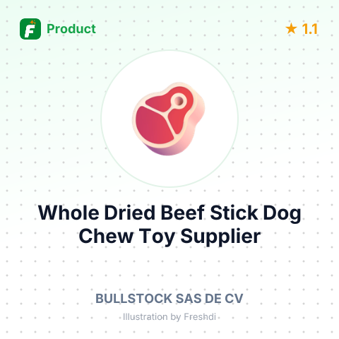 Whole Dried Beef Stick Dog Chew Toy – summary card, no photo uploaded yet