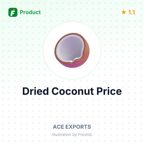 Whole Dried Coconut – summary card, no photo uploaded yet