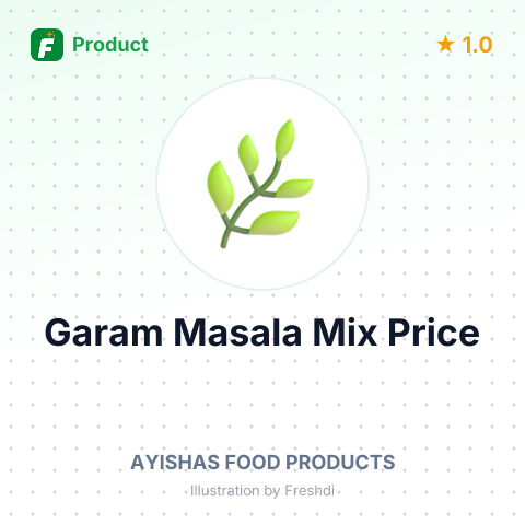 Whole Garam Masala Mix – summary card, no photo uploaded yet