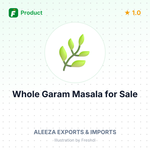 Whole Garam Masala Spices – summary card, no photo uploaded yet