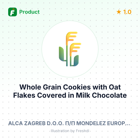 Whole Grain Cookies with Oat Flakes Covered in Milk Chocolate – summary card, no photo uploaded yet
