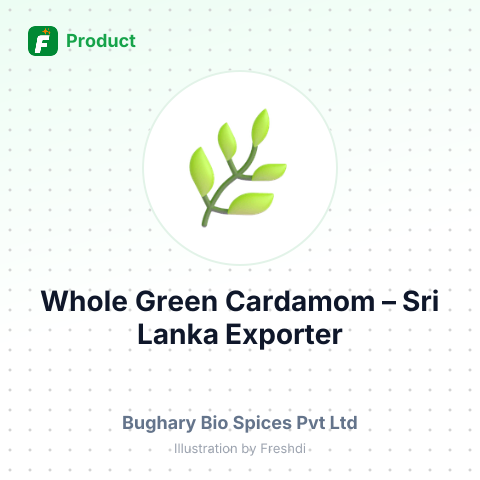 Whole Green Cardamom – summary card, no photo uploaded yet