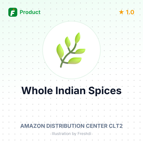 Whole Indian Spices – summary card, no photo uploaded yet