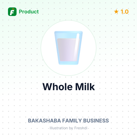Whole Milk – summary card, no photo uploaded yet