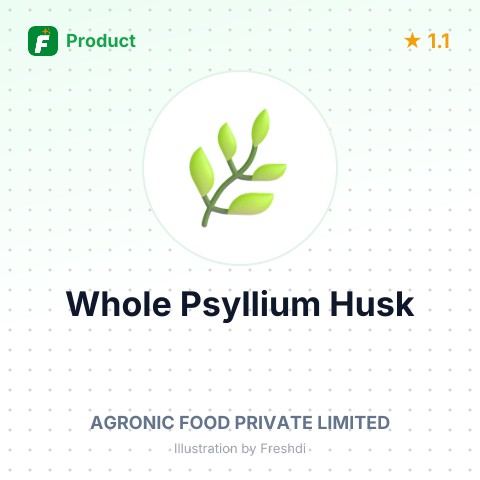 Whole Psyllium Husk – summary card, no photo uploaded yet