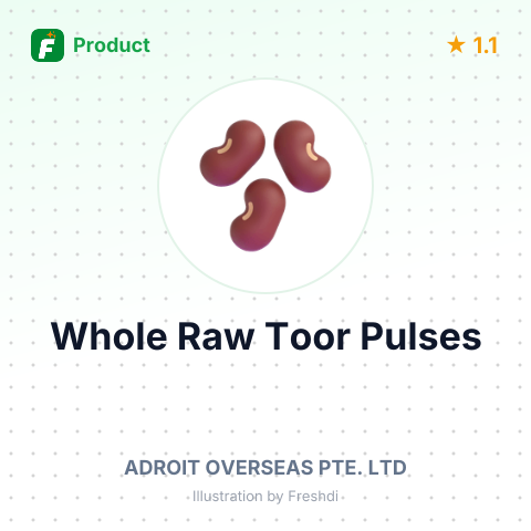 Whole Raw Toor Pulses – summary card, no photo uploaded yet