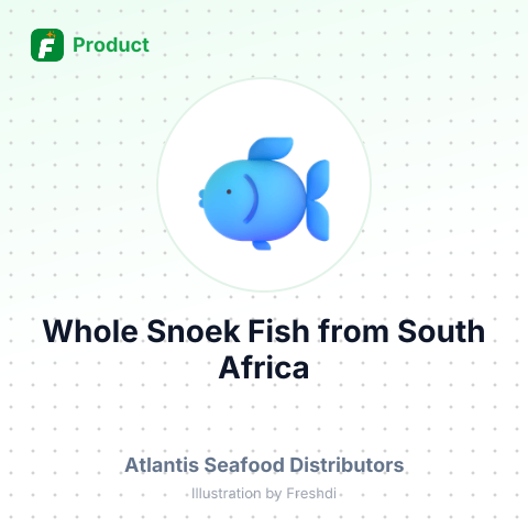 Whole Snoek Fish – summary card, no photo uploaded yet