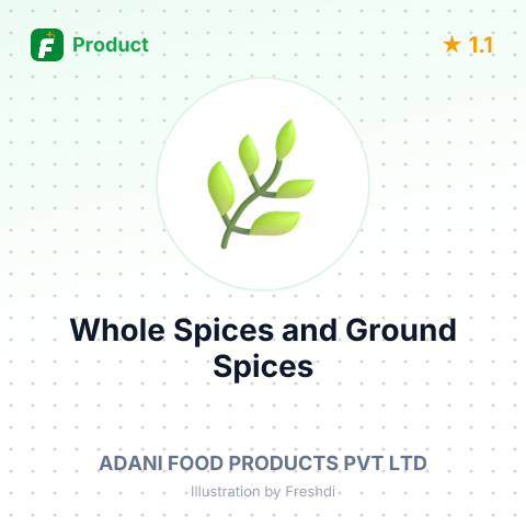 Whole Spices and Ground Spices – summary card, no photo uploaded yet