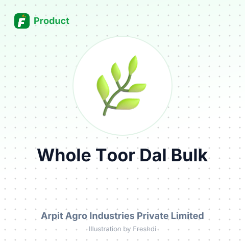 Whole Toor Dal (Desi White) – summary card, no photo uploaded yet