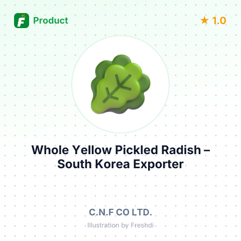 Whole Yellow Pickled Radish – summary card, no photo uploaded yet
