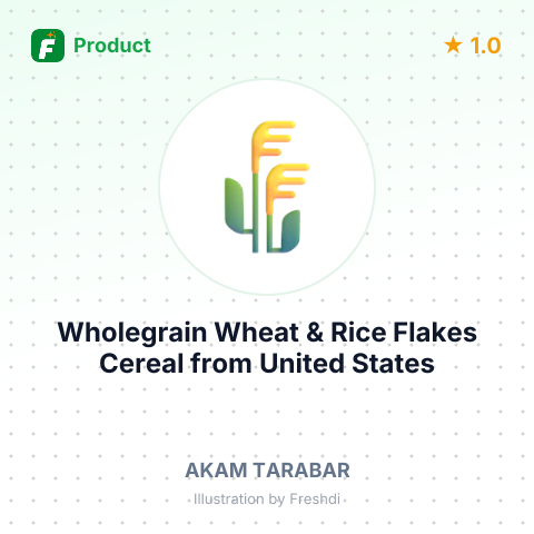 Wholegrain Wheat & Rice Flakes Cereal – summary card, no photo uploaded yet